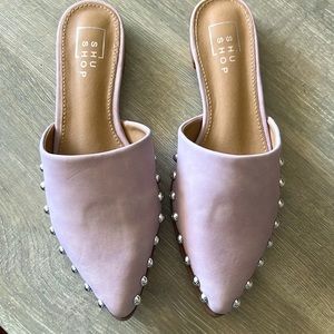 NWOB studded mules